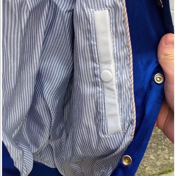 Shipley Halmos leather trim varsity Jacket - Picture 6 of 8